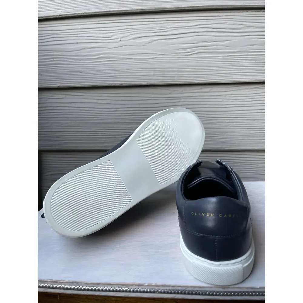 Oliver Cabell Low 1 Navy Leather Sneakers -(US M 7 / W 8.5) - Pristine Soles